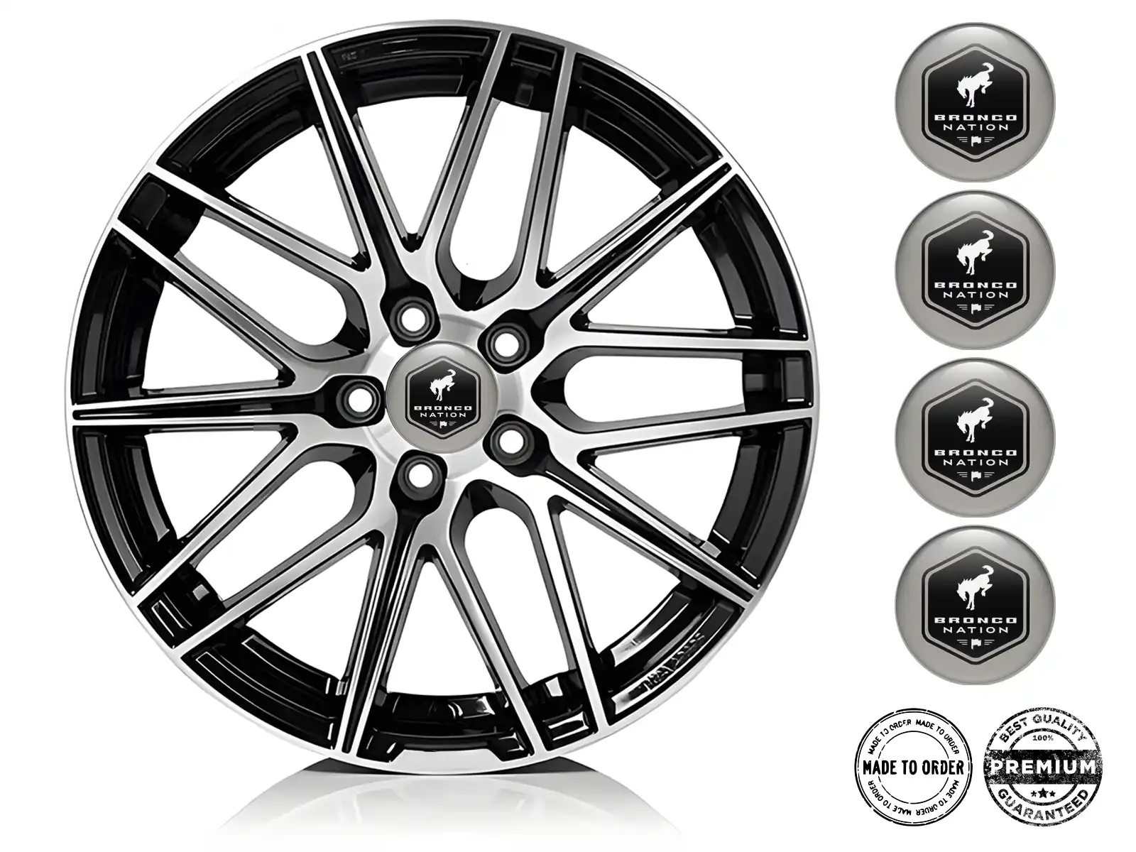 Ford Calcomanías Bombadas Custom Logos Premium de Aro